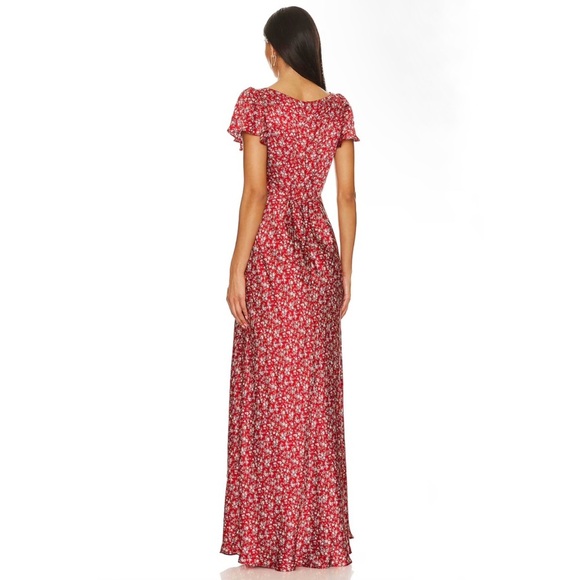 Selkie flutter sleeve silk dress - Picture 4 of 11